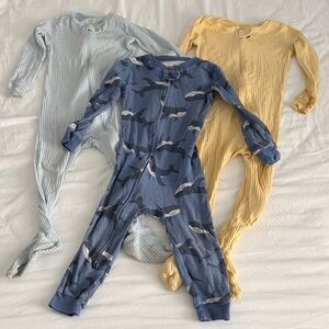 Carter's Blue and Yellow Kids Footies Set 2T
